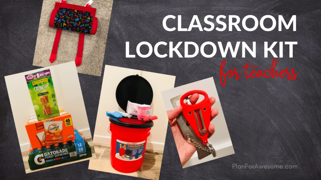 Classroom Lockdown Kit for Teachers - Keep your students safe and comfortable in a lockdown with these items! PlanForAwesome
