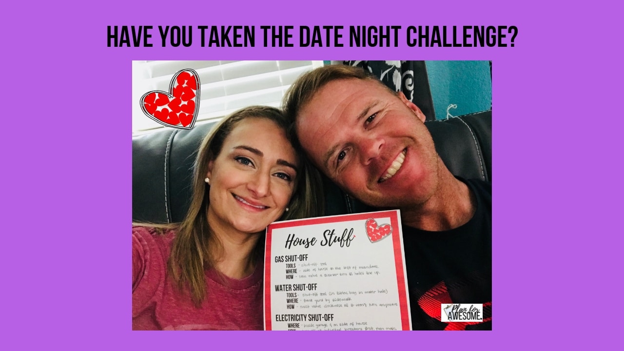 Have You Taken the Emergency Preparedness Date Night Challenge? - Plan