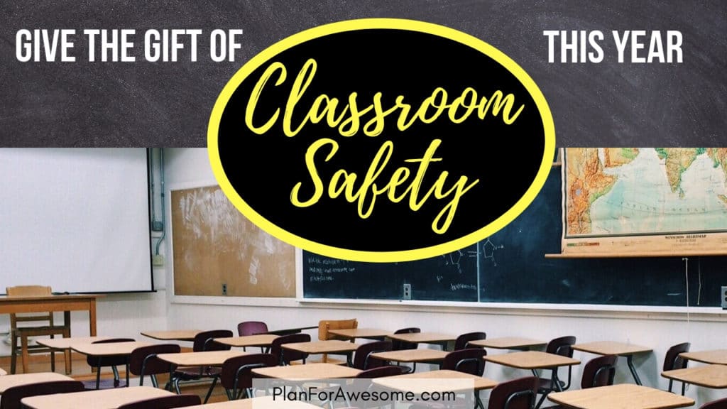 Give the Gift of Classroom Safety for Christmas This Year - A Teacher Lockdown Kit is every teacher's dream gift! PlanForAwesome
