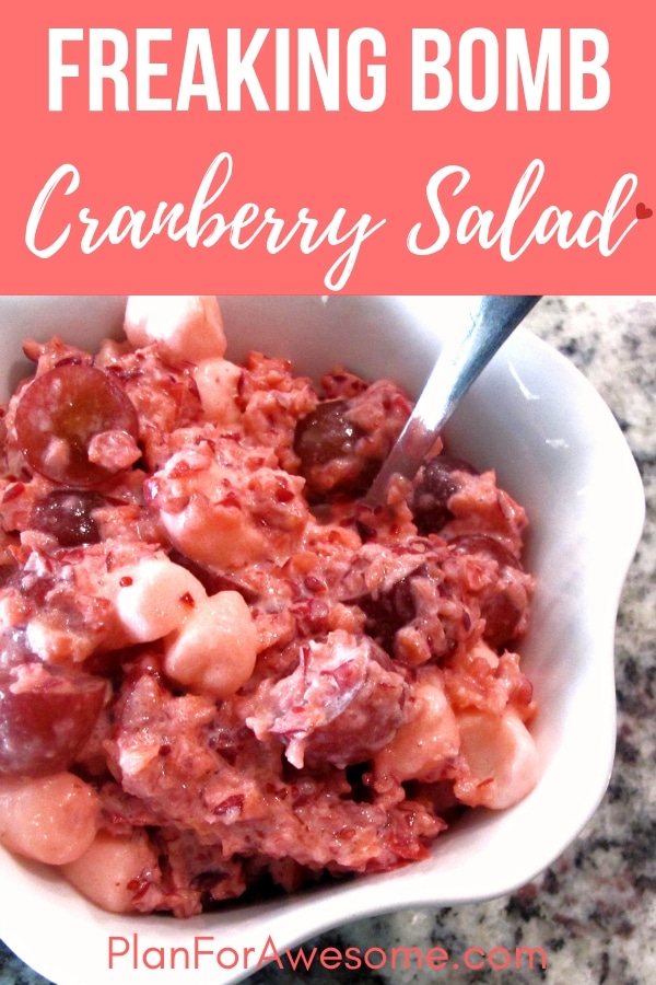 Freaking Bomb Cranberry Salad - Don't Holiday Without It! This salad is seriously amazing and is different from any other recipe I've seen out there...PlanForAwesome