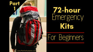 72-hour Emergency Kits for Beginners - A Step-by-Step Guide *Part 1* - TONS of tips for organizing and putting together 72-hour emergency kits. If you are looking for a place to start, START HERE! This website is amazing! -PlanForAwesome
