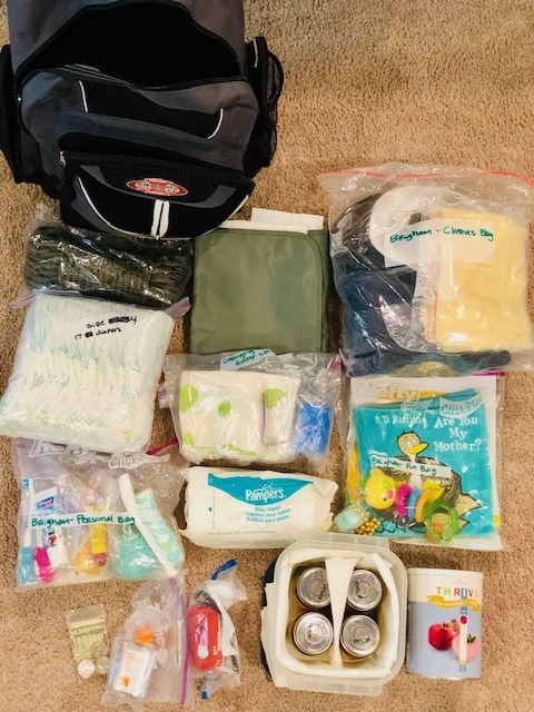 Baby emergency hot sale bag