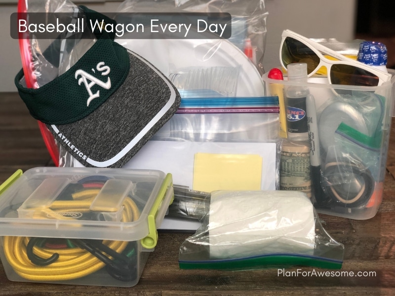 Baseball Wagon: The Ultimate List of Things to Bring on Little League Game Days - This is the BEST, most comprehensive resource I have seen for what to bring to be prepared for baseball games. This girl covers EVERYTHING, and even has a free printable checklist!