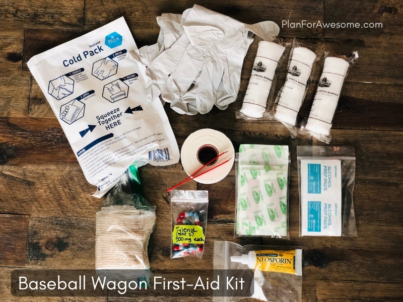 Baseball Wagon: The Ultimate List of Things to Bring to Baseball Game Days - This is the BEST, most comprehensive list I have seen for what to bring to be prepared for baseball game days. This girl covers EVERYTHING, and even has a cute free printable checklist!