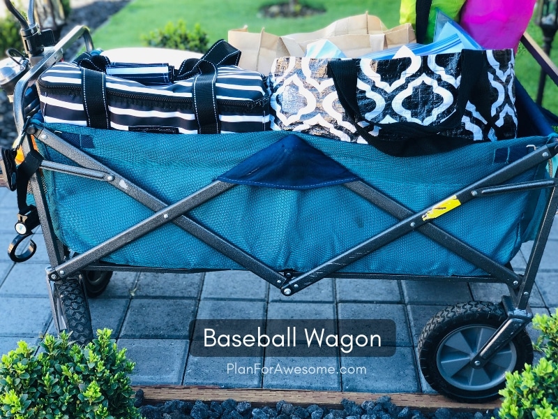 Baseball Wagon: The Ultimate List of Things to Bring to Little League Baseball Games- This is the BEST, most comprehensive list I have seen for what to bring to be prepared for baseball game days. This girl covers EVERYTHING, including where to buy things to get the best deals.  She even has a cute, organized, and free printable checklist!