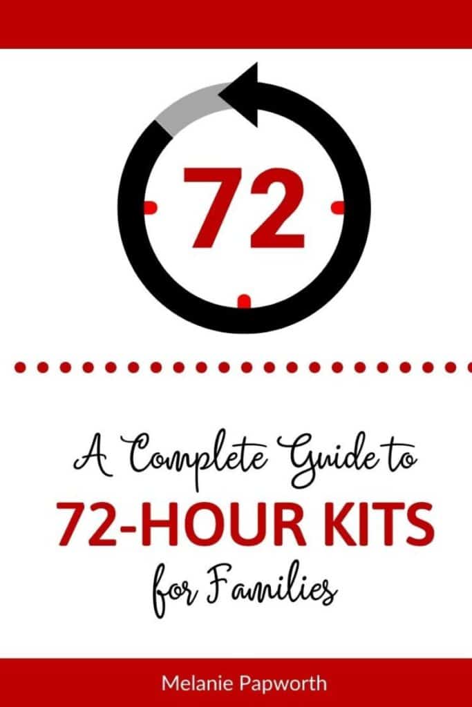 72 hour kit guide cover page