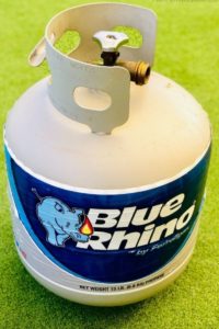 Blue Rhino propane tank