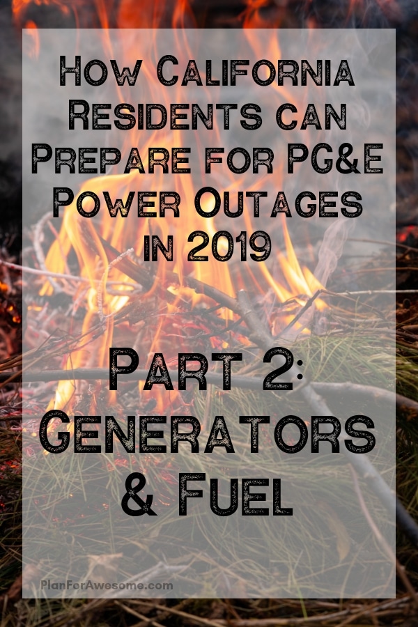 Awesome list for preparing for power outages - I'm using this list to make sure I'm ready for PG&E's planned power outages this fire season 2019!!! #poweroutage #beprepared