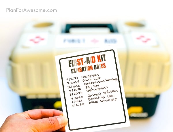 FREE Printable  DIY Travel First-Aid Kit with Printable Checklist