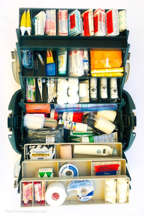 Tackle Box First Aid Kit: Organize your first aid supplies 