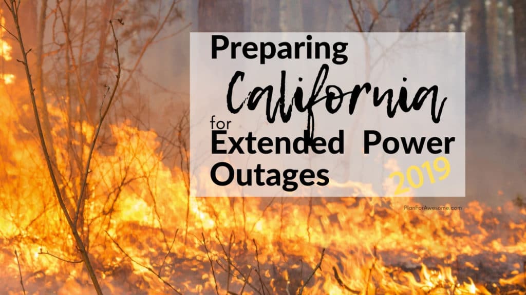 Awesome list for preparing for power outages - I'm using this list to make sure I'm ready for PG&E's planned power outages this fire season 2019 in California!!! #poweroutage #beprepared