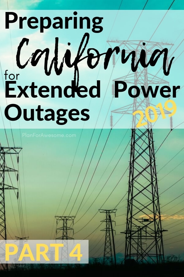 This is an awesome website to help prepare for power outages and even has a free printable checklist!  I am so glad I found PlanForAwesome.com, since California is going to have planned power outages this fire season - this girl's stuff is GOLD! #emergencypreparedness #poweroutage