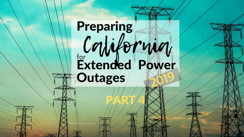 Awesome website to help prepare for power outages and even has a free printable checklist! I am so glad I found PlanForAwesome.com, since California is going to have planned power outages this fire season - this girl's stuff is GOLD! #emergencypreparedness #californiafires #poweroutage