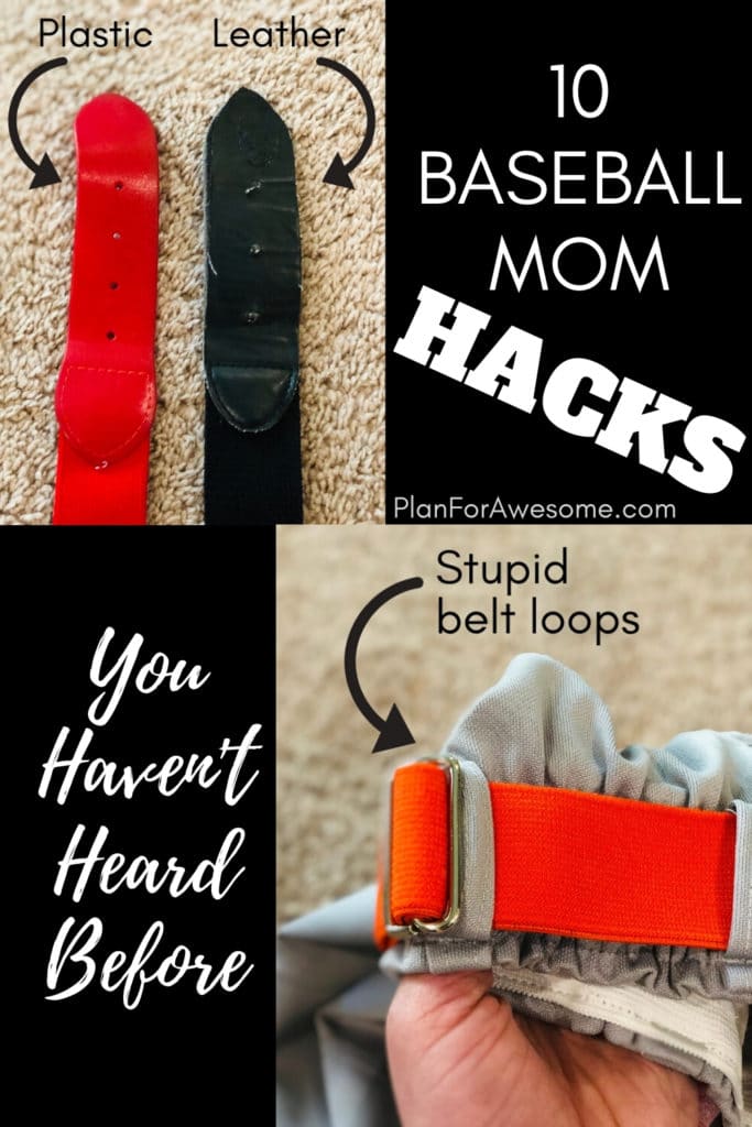 BRILLIANT hacks for baseball moms! This girl has some awesome ideas on how to save money and your sanity this baseball season! My favorite hack is #8! PlanForAwesome #baseballmom #littleleague #baseballtips #baseball