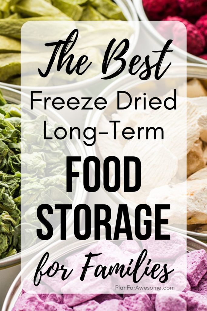 The BEST Freeze Dried Long-Term Food Storage for Families - this article was SO HELPFUL, especially since I am trying to get more prepared with the coronavirus!  She answered all of my questions about long-term food storage, what the difference is between freeze dried and dehydrated food, what the best deals are, etc!  #foodstorage #longtermfoodstorage #coronavirus