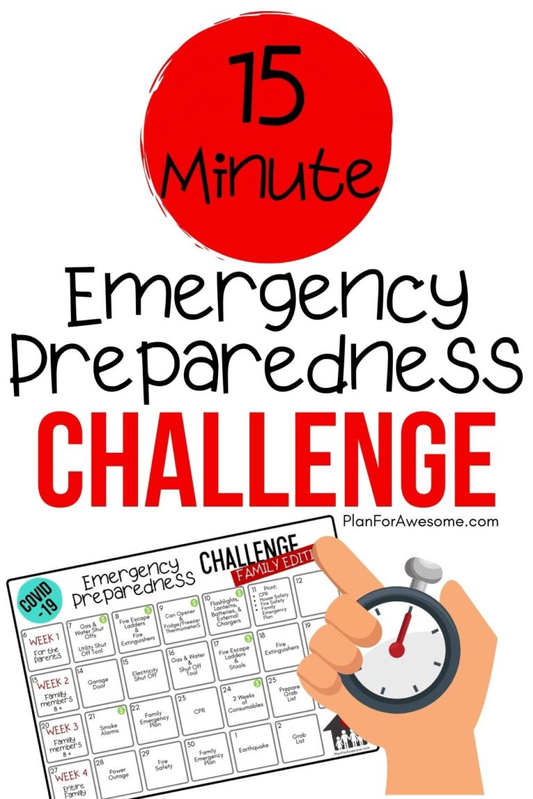 15-Minute Emergency Preparedness Challenge for Families