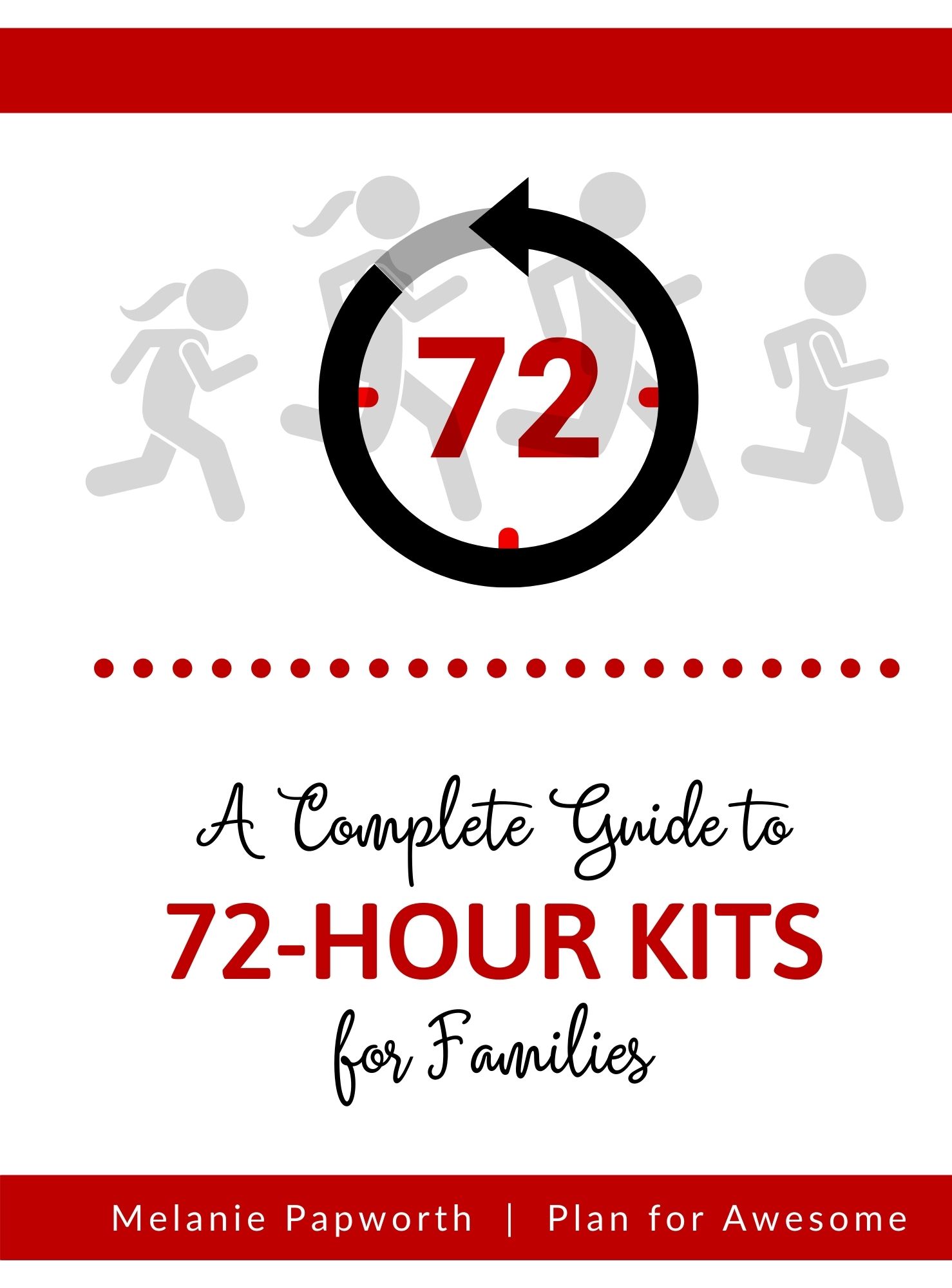 72-hour kits for families cover sheet.