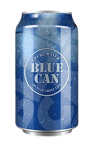 blue can water