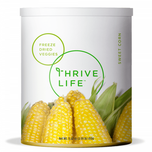 Thrive Life sweet corn family can