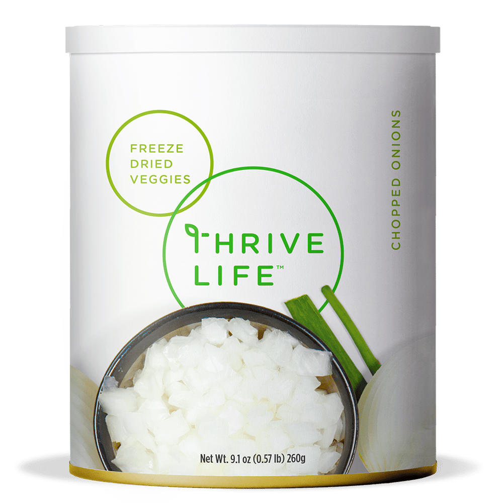 Thrive Life chopping onions family can