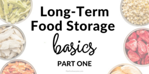 Long-Term Food Storage Basics - Part 1