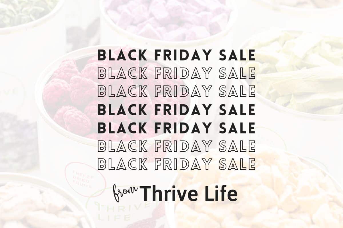 2022 Black Friday Sale from thrive life