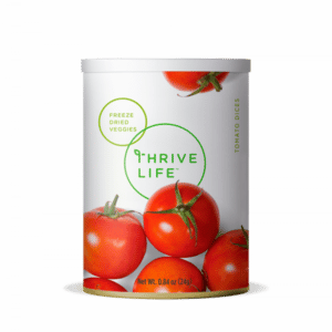 pantry can of thrive life tomato dices.