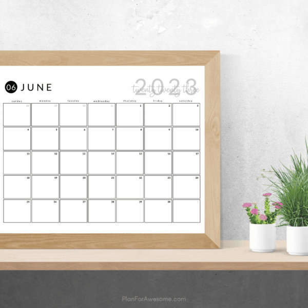 Picture of June 2023 Calendar