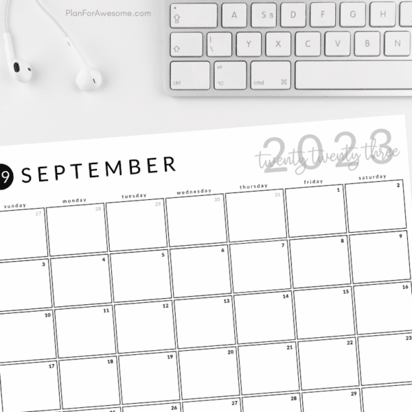Picture of September 2023 Calendar