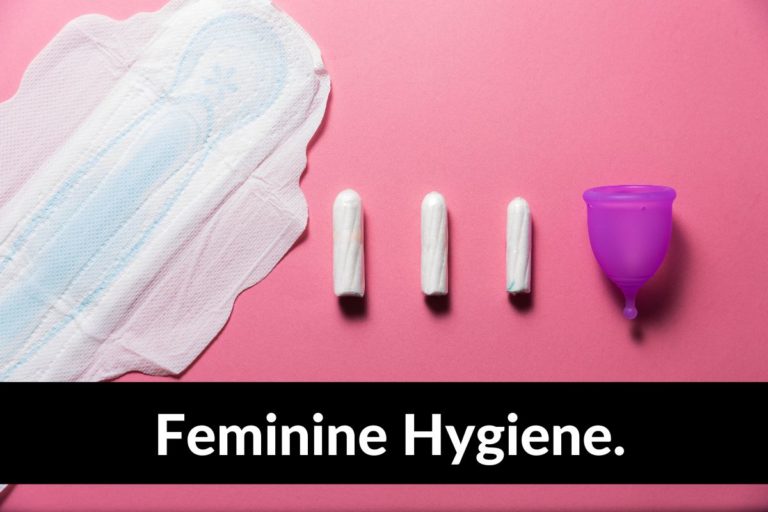 non food storage feminine hygiene products