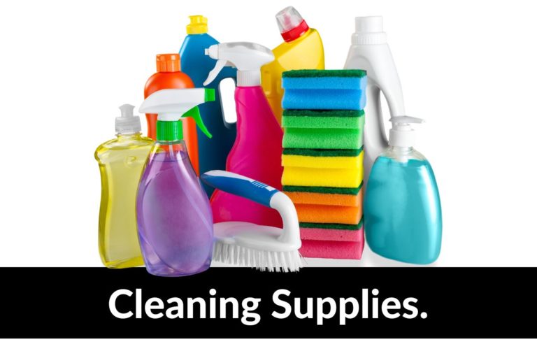 non-food storage cleaning supplies