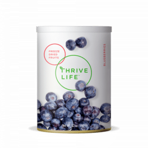 thrive life freeze dried blueberries pantry can