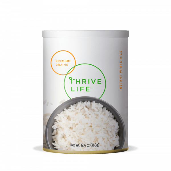 instant white rice from thrive life.