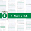 financial information pages from info hub stacked in 4 vertical lines.