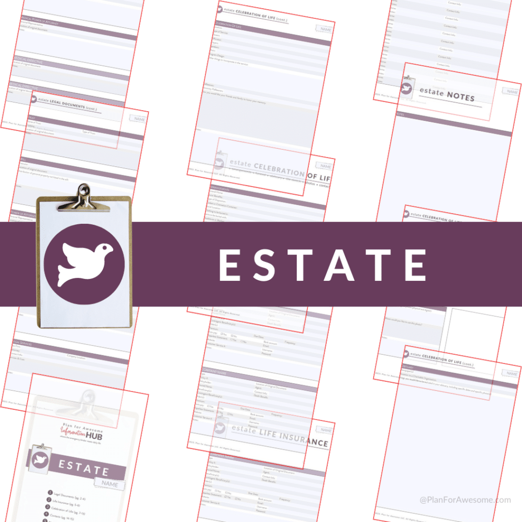 pages from estate planning guide checklist
