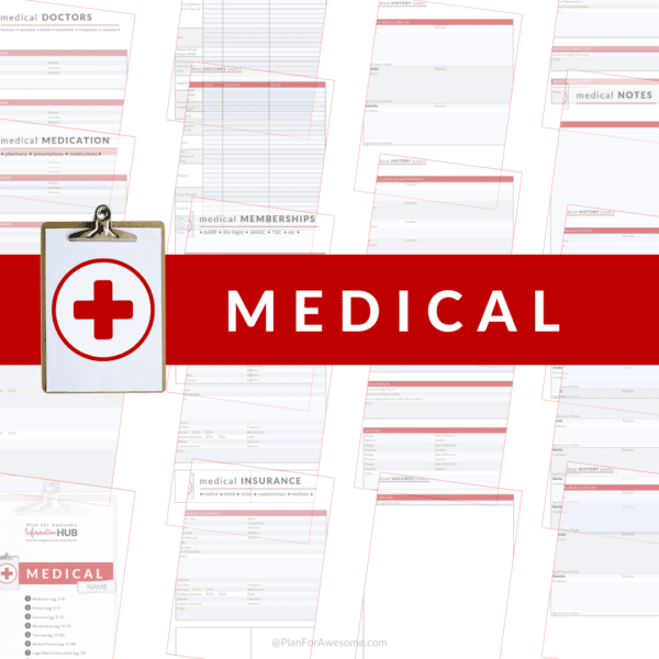 medical section info hub sample pages.