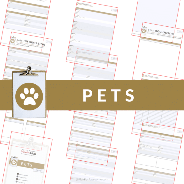 pages included in pet section of info hub.