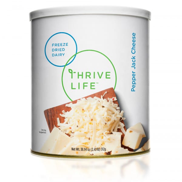 thrive life family can pepper jack cheese.
