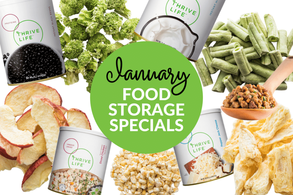 everything that's included in the January Thrive Life specials.