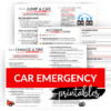 Car Emergency Printables for Your Glove Compartment – Plan for Awesome