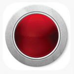 red panic button app icon.