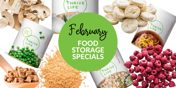collage of 2024 February thrive life specials.