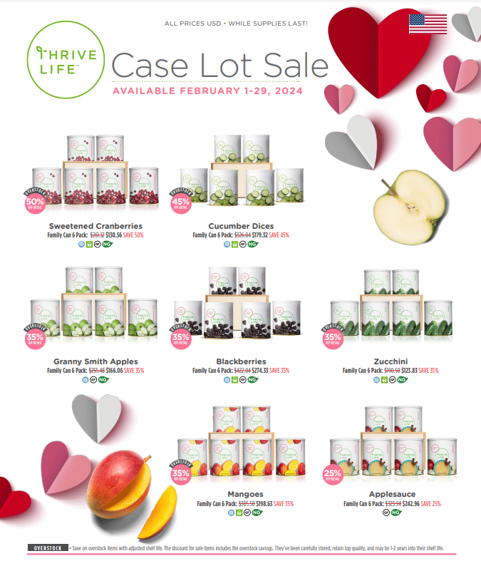 2024 february thrive life case lot sale flyer.