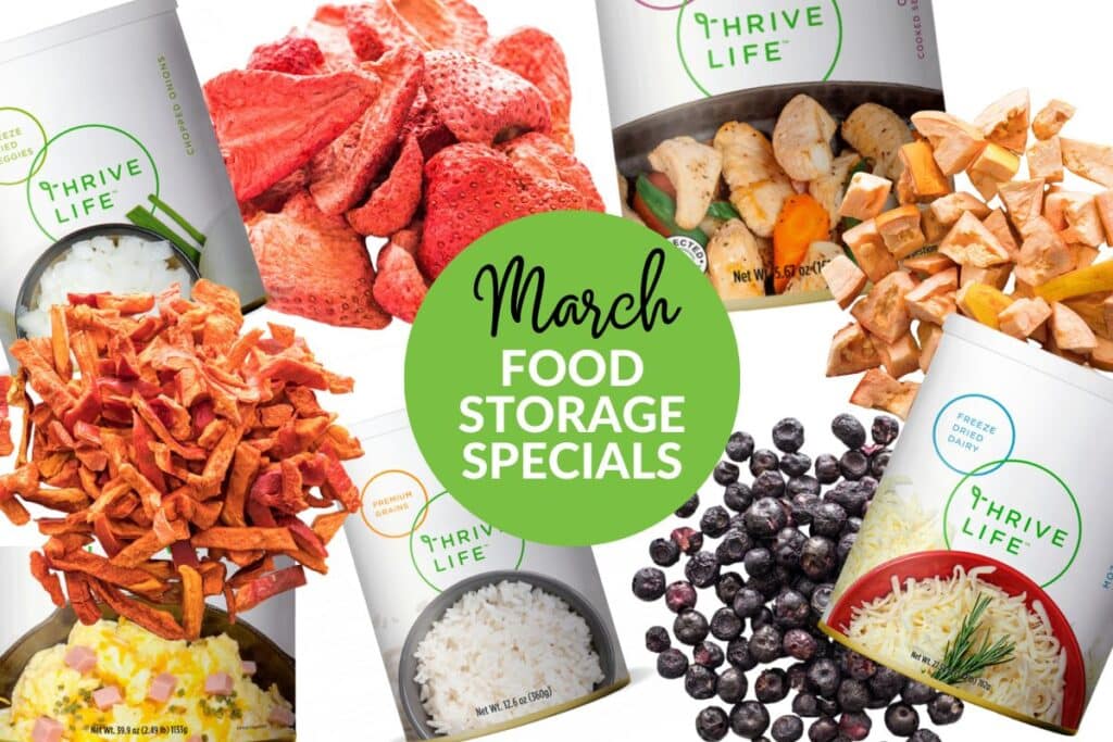 March 2024 thrive life monthly specials collage.