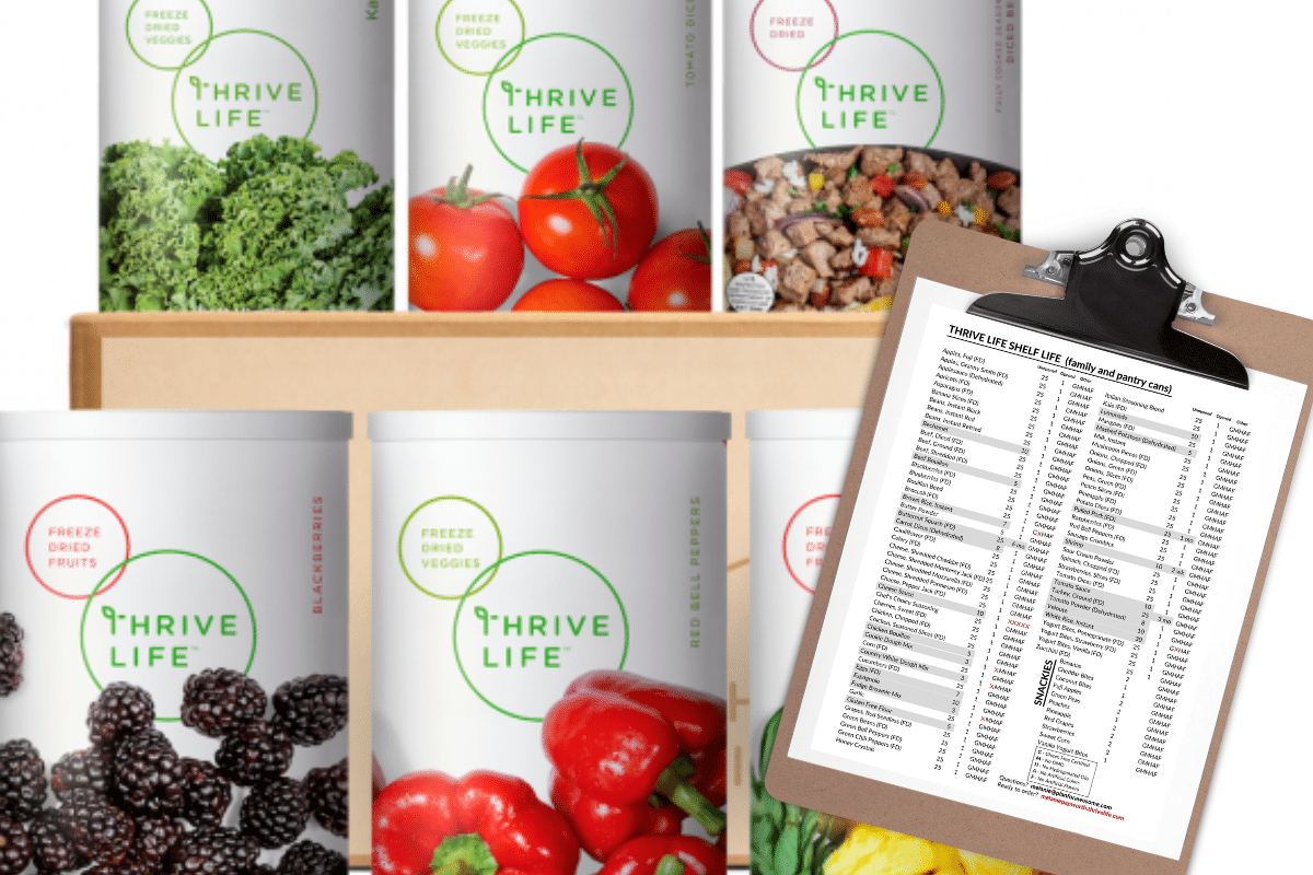 Thrive Life Freeze Dried Food Shelf Life (w/Printable PDF)