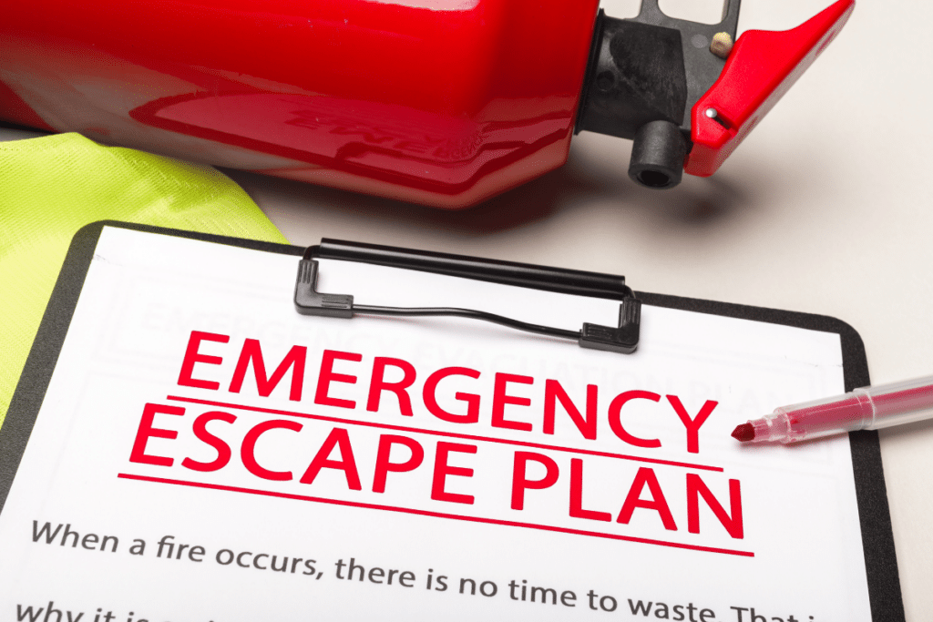 evacuation plan checklist.