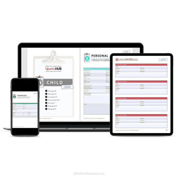 Child Section of Information Hub: where the emergency binder meets daily life - Image 4