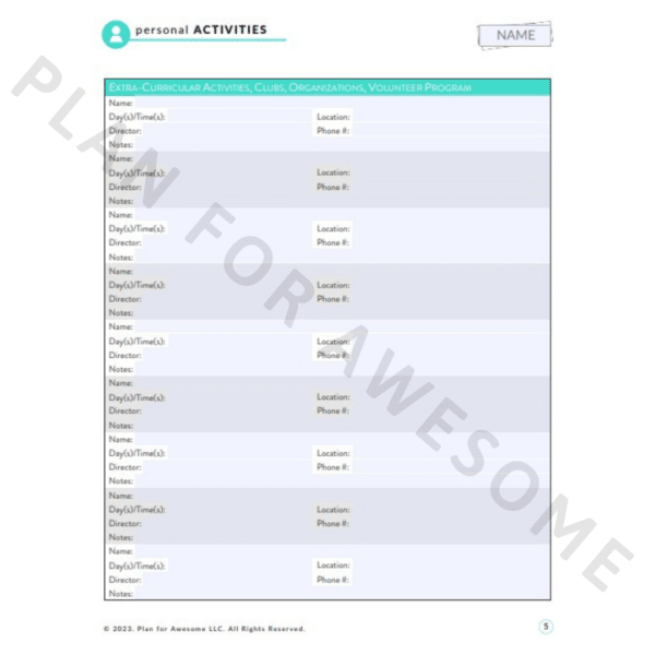 Child Section of Information Hub: where the emergency binder meets daily life - Image 6
