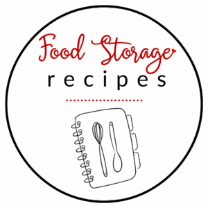 Workshop - Food Storage Recipes Icon with picture of a recipe book.