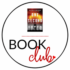One Second After Book Club Discussion icon with a picture of the book cover.